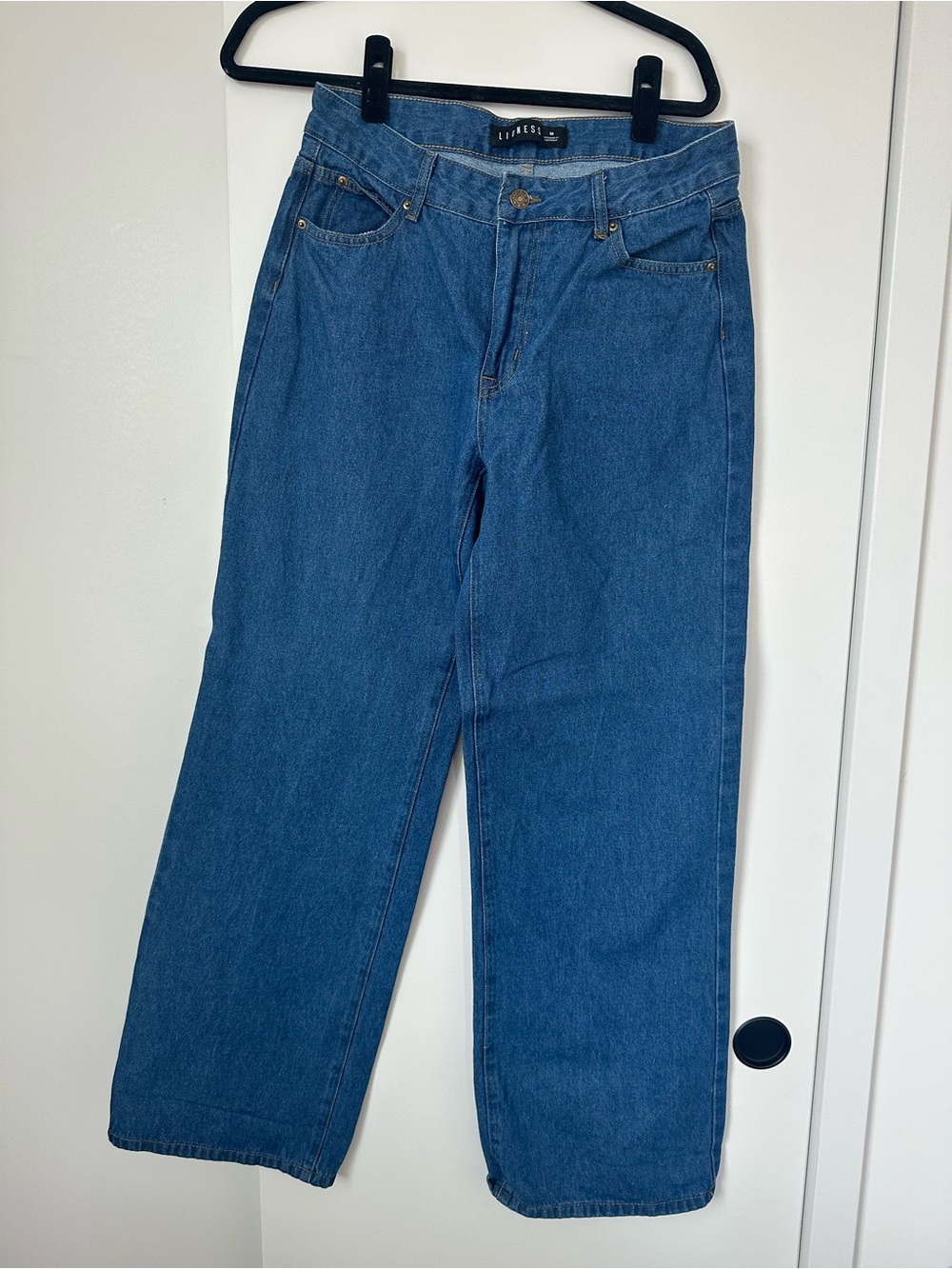 Lioness Boyfriend Jeans in Classic Blue Denim